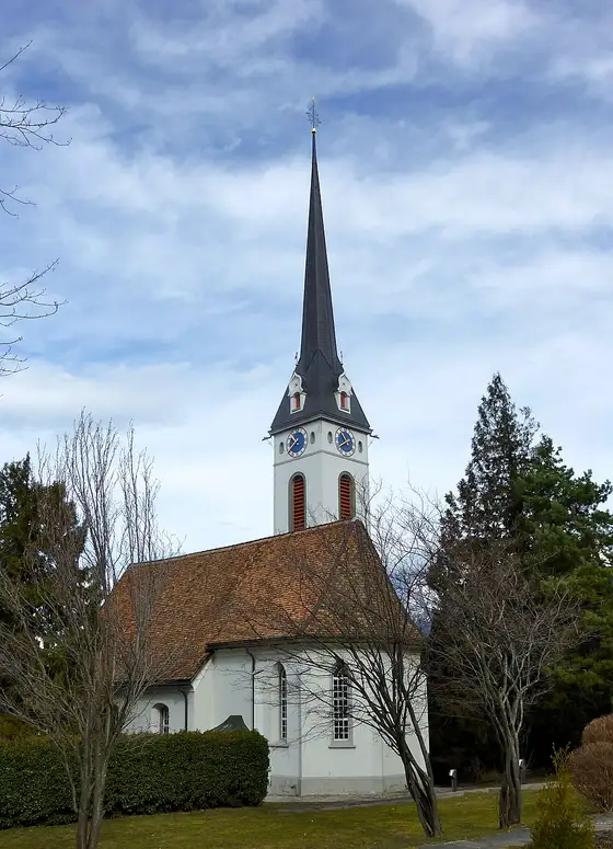 The Reformed church of Igis, February 2010: the parish where the Igis Hegnauers were baptized, married and buried